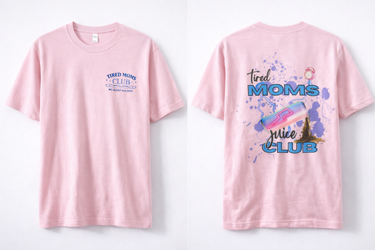 Tired Moms Juice Club Shirt | Mom Life Graphic Tee