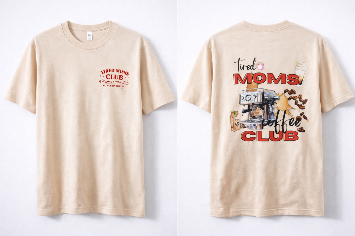 Tired Moms Coffee Club Shirt | Cute Mom Life Graphic Tee