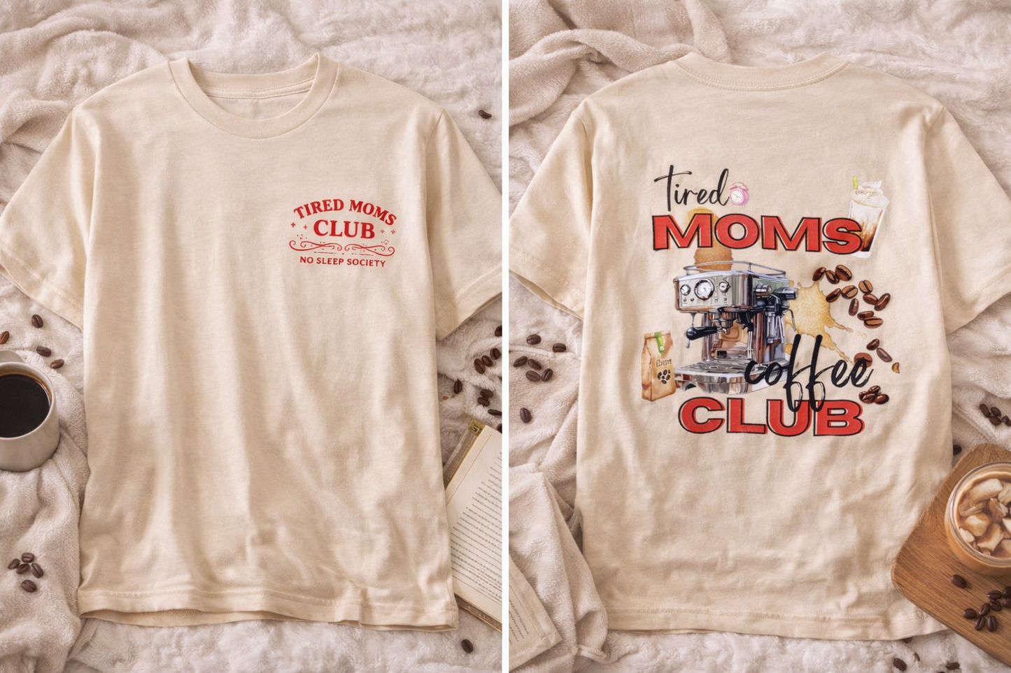 Tired Moms Coffee Club Shirt | Cute Mom Life Graphic Tee